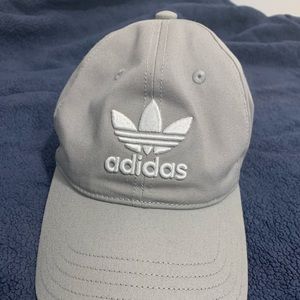 Silver Adidas Base Ball Hat